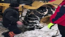 Van’da karda zorlu hasta kurtarma operasyonu