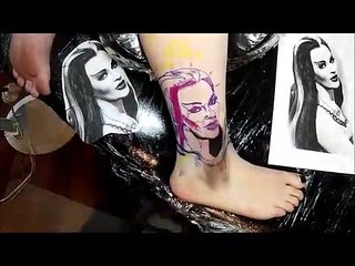 Lily Munster Time Lapse Tattoos
