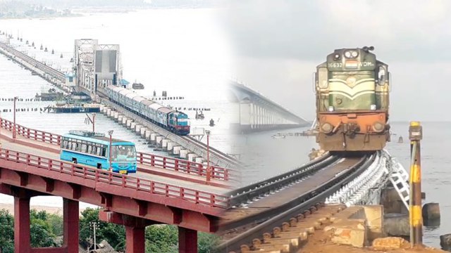 பாம்பன் பாலத்தில் ரயில் சேவை பராமரிப்பு முடிவடைந்தது- வீடியோ