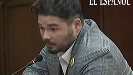 Declaración de Rufián en el juicio del 'procés'