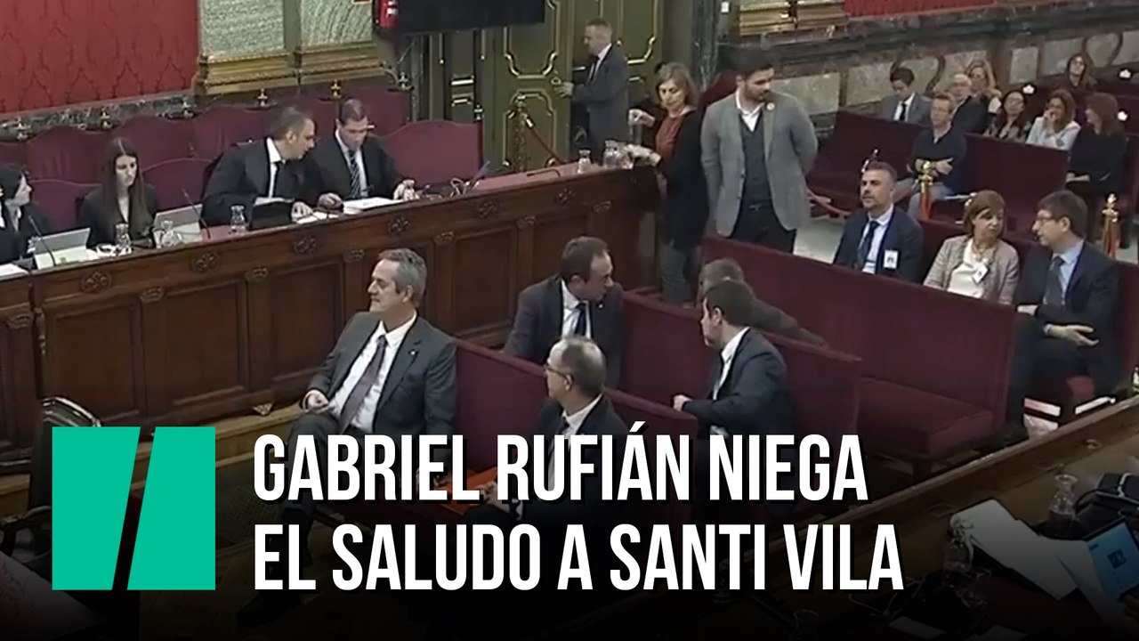 Gabriel Rufián le niega el saludo a Santi Vila