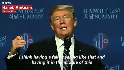 Donald Trump Calls Cohen Testimony 'A Fake Hearing'