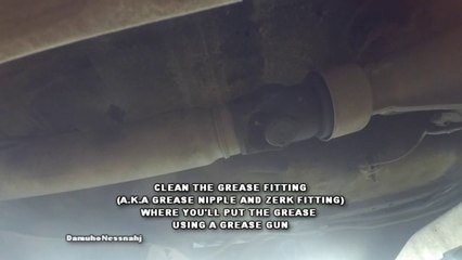 Toyota innova: Greasing propeller shaft