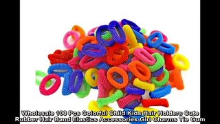 Wholesale 100 Pcs Colorful Child Kids Hair Holders Cute Rubber Hair Band Elastics Accessories Girl Charms