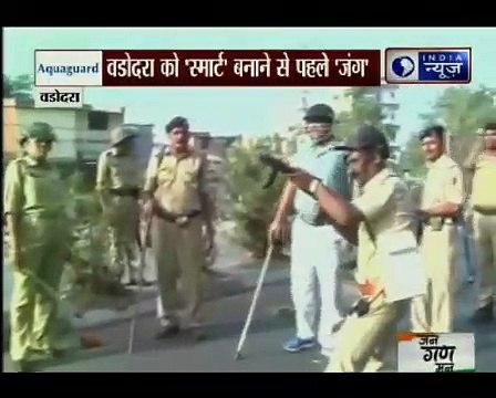 Two cops injured in protest against encroachment drive in Vadodara