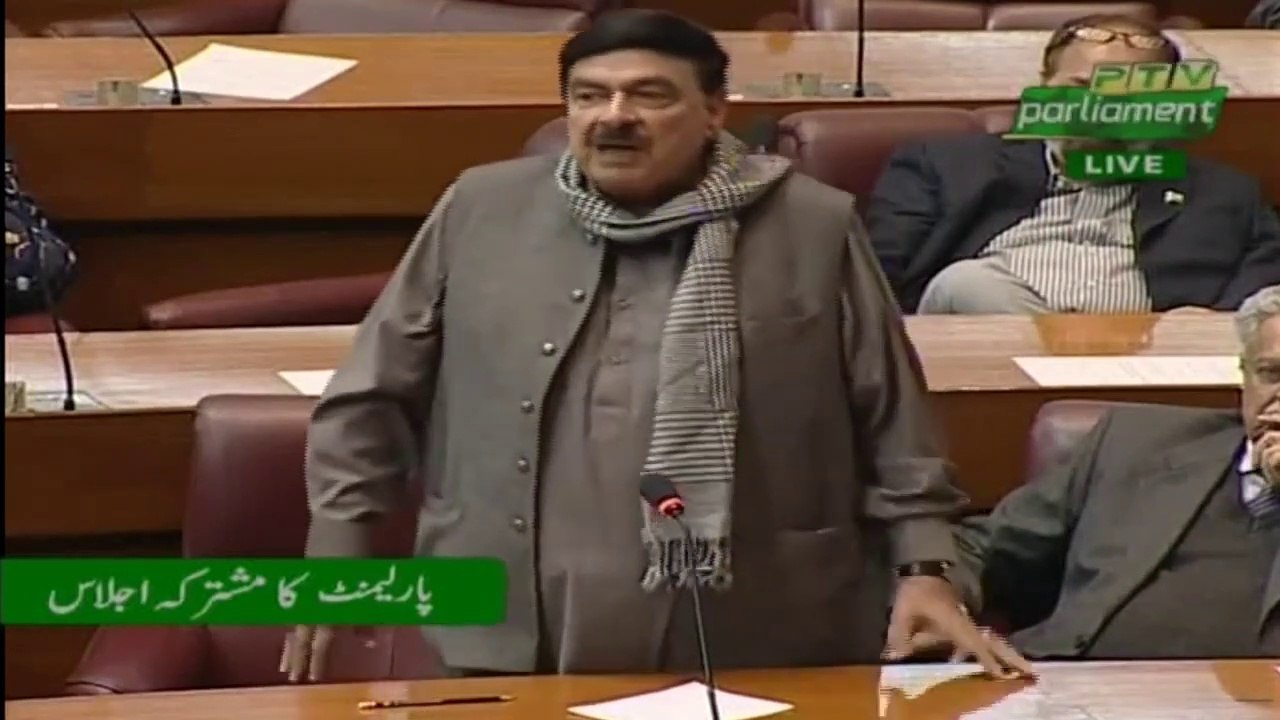 Sheikh Rasheed addresses the Joint Session of Parliament on Indian Aggression