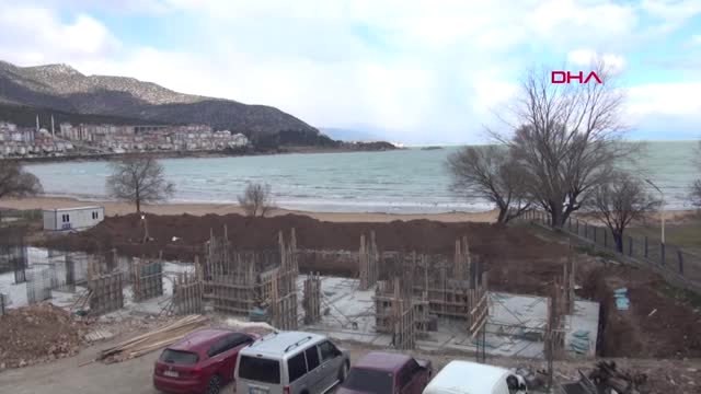 Isparta Eğirdir Gölü Kıyısında İnşaata Tepki