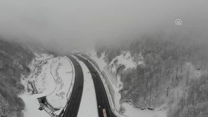 Drone - Bolu Dağı'nda Kar Yağışı