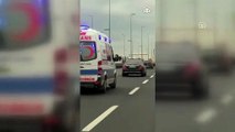 Ambulans şoförüne yol vermeyen sürücüye gözaltı - İSTANBUL