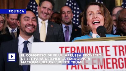 El Congreso de EE.UU aprueba proyecto de ley para detener la emergencia nacional del presidente Trump