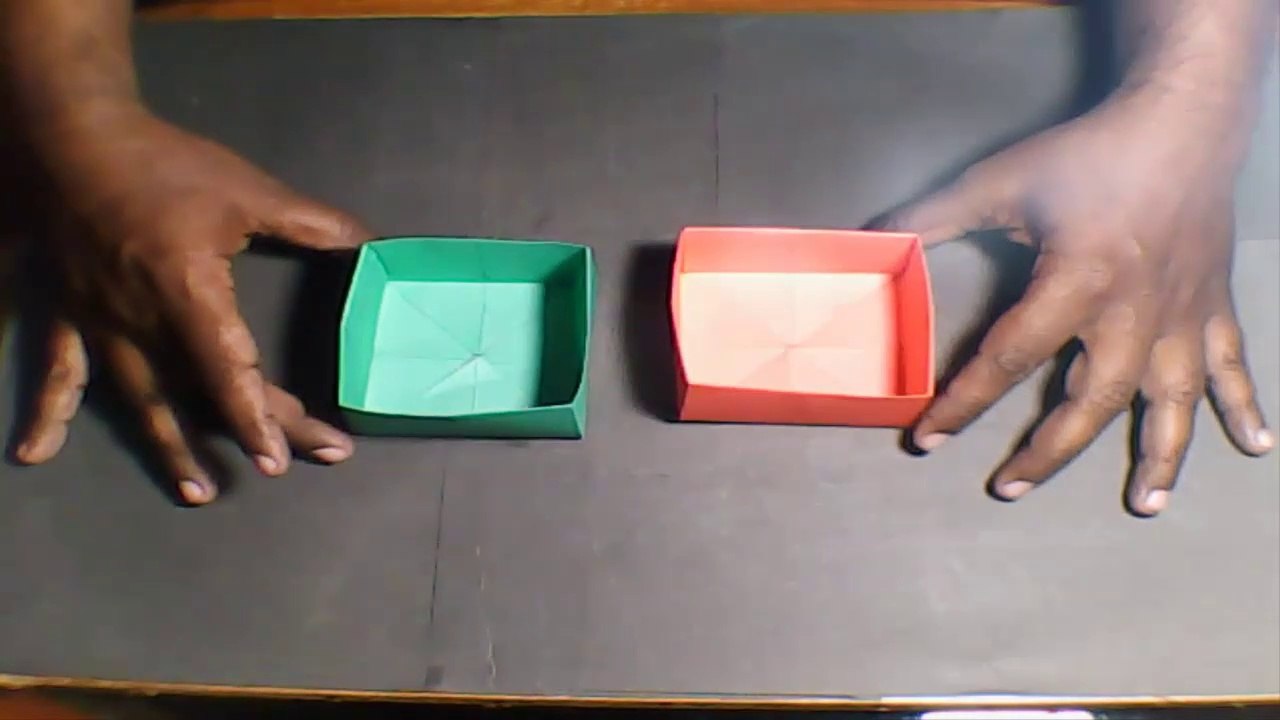How to make an origami paper box || Tutorial-23