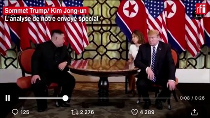 «Aucun accord» au sommet Trump-Kim Jong-Un à Hanoï