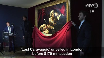 Lost painting thought to be by Caravaggio unveiled in London