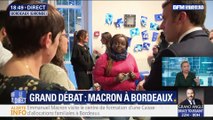 Grand débat: Emmanuel Macron à Bordeaux