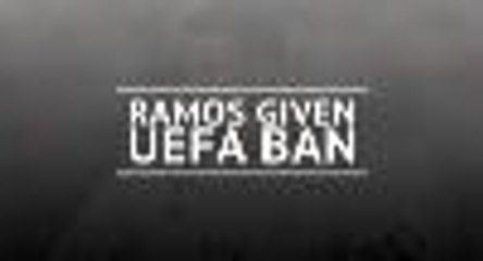 Ramos banned for two games for deliberate booking