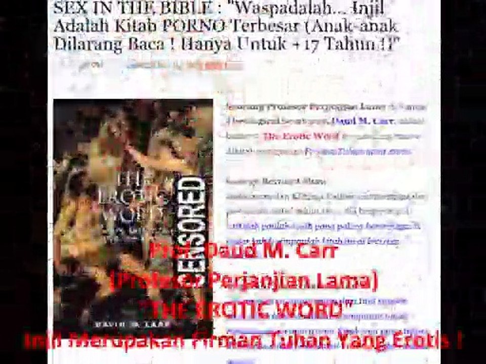 ROBERTA (MUALAF CANTIK UKRAINA) : "DALAM BIBLE BANYAK AYAT KONTRADIKSI, TIDAK BERMORAL, SEX INCEST."