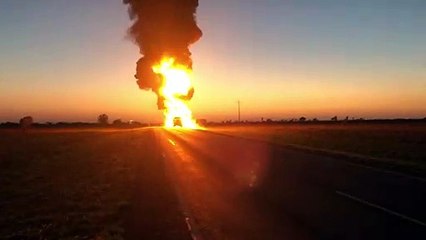 Fuel Tanker Goes Up in Flames