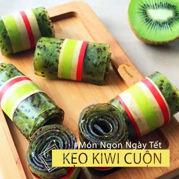 Cách làm KẸO CUỘN KIWI đơn giản - Món Ngon Ngày Tết