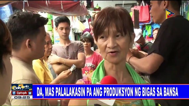 DA, mas palalakasin pa ang produksyon ng bigas sa bansa