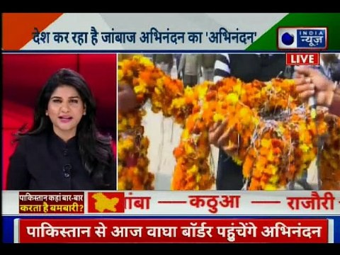 Celebration begins at Wagah Border: IAF to receive Abhinandan Varthaman अभिनंदन वर्धमान वाघा बॉर्डर