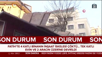 İnşaat iskelesi çöktü