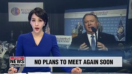 Pompeo says U.S. and North Korea need to regroup before holding more talks