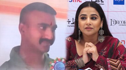 Vidya Balan reacts on Wing Commander Abhinandan; Watch video | FilmiBeat