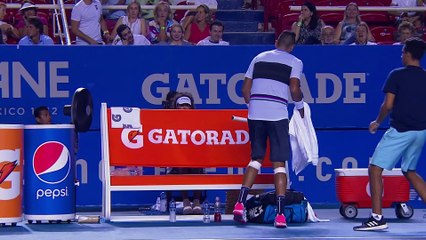 ATP - Acapulco 2019 - Nick Kyrgios sur une jambe, a fait appel aux soigneurs 3 fois, sort Wawrinka