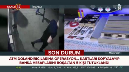 İstanbul'da ATM dolandırıcılarına operasyon