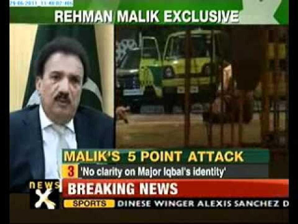 Rehman Malik’s five point attack
