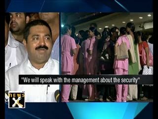 Nurses on strike at Lilawati Hospital in Mumbai