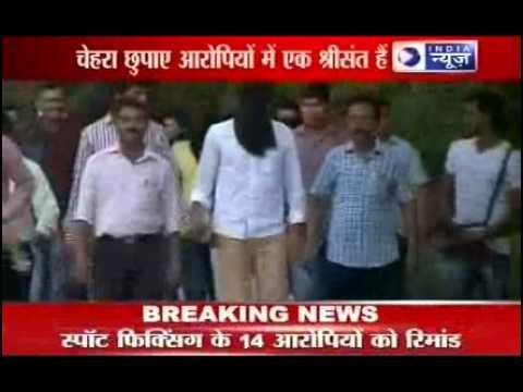 Sreesanth arrested on Spot Fixing: Face Covered in Black Shirt