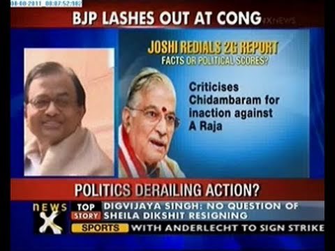 Joshi renews 2G report, Cong demands his removal