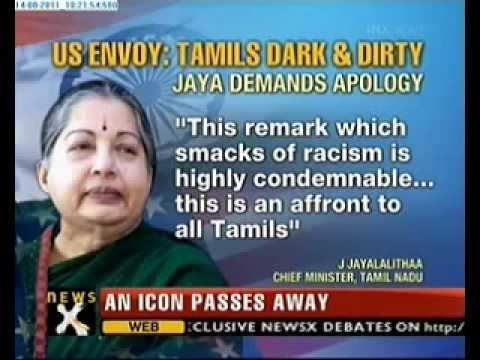 Jayalalithaa slams American diplomat