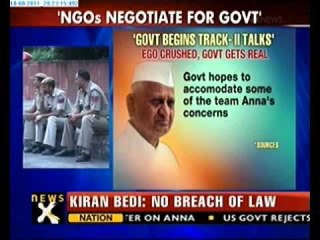 Govt initiates track-II talks with team Anna