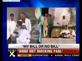 Anna's ultimatum to Parliament on Jan Lokpal Bill