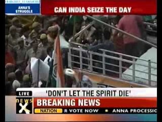 Exclusive visuals: Anna walks out of Tihar