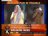 Kiran Bedi, Om Puri to face Parliamentary privilege committees