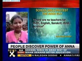 Anna's power: Bihar school girls on fast