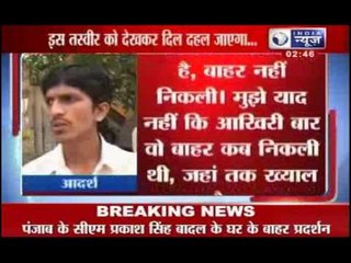 Girl locked up in a room for five years