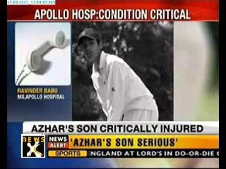 Mohammad Azharuddin's son injured in bike accident