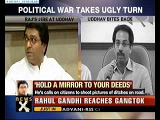Uddhav takes a dig at Raj Thackeray