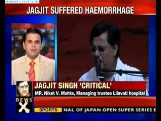 Jagjit Singh suffers hemorrhage, condition critical