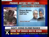 2G row: After Antony, Pranab meets Sonia