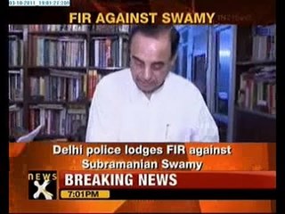 Скачать видео: Delhi Police files FIR against Subramanian Swamy