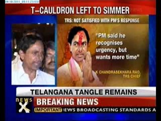 TRS chief KCR threatens hunger strike over Teleangana