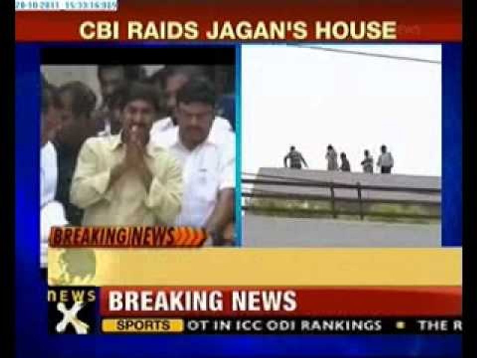 CBI raids Jagan Mohan Reddy's house in Hyderabad