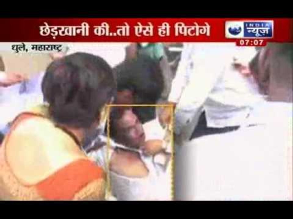 India News : Man beaten by public in Maharashtra