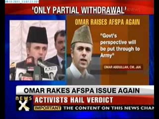 Omar again pitches for partial withdrawal of AFSPA