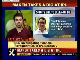 Maken takes a dig at IPL